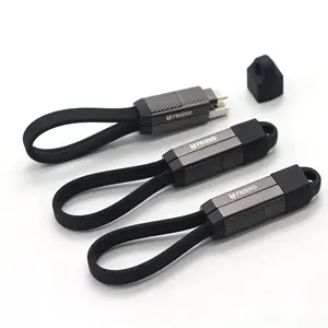 Kabel pengisian daya Cepat USB 4-in-1 magnetis Logo OEM kabel data pengisian daya Cepat 5A PD100W USB Tipe a C L 8pin