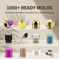 Tutup Botol Parfum Bulat Multi Warna Kustom Grosir 15FEA Tutup Parfum Resin Marmer Berkualitas Tinggi-MOQ10000PCS