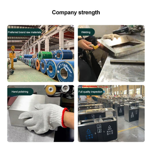 Cao cấp tùy chỉnh màu sắc không gỉ <span class=keywords><strong>bin</strong></span> kẽm mạ bên trong thùng rác thùng cho khách sạn nhà hàng - Product Image 5