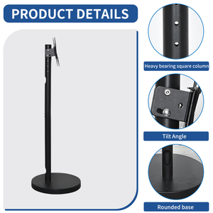 Support TV LCD mobile moderne à rotation de 90 degrés avec roulettes en alliage d'aluminium pour écran de 32 à 85 pouces - Product Image 2