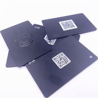 Etiqueta de Muestra Gratuita GSC 213, Tarjeta Negra Mate de PVC, Tarjetas NFC Negras en Blanco