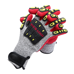 <span class=keywords><strong>Gants</strong></span> de protection anti-impact TPR HPPE, <span class=keywords><strong>gants</strong></span> résistants aux coupures avec revêtement en nitrile sable - Product Image 3