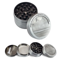 Usine directe M2C vente en gros 40MM manuel broyeur de tabac à main métal alliage de Zinc briquets et accessoires pour fumeurs
