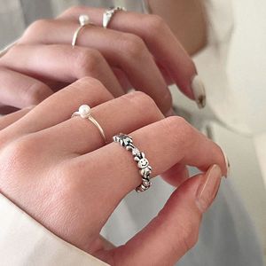 S925 Sterling Silver Rabbit <b>Ring</b> Cartoon Animal Zodiac Index Finger <b>Ring</b> Unisex Jewelry Gift - Product Image 3