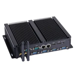 HD-MI Mini PC Intel Core I5 4200U I7 4500U Máy Tính Để Bàn Máy Tính Xách Tay Linux Ubuntu 6COM 8 * USB 2 * LAN 2 *