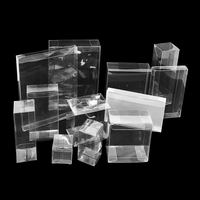 Boîte d'emballage en plastique transparent PVC PET PP pliable avec impression de logo personnalisé, boîte transparente pour l'emballage