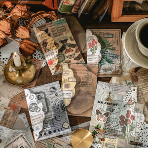 20 Stks/pak Retro <span class=keywords><strong>Memo</strong></span> Pad Sample Data Half-Life Liefde Brief Serie Retro Artistieke Journal Materiaal Decoratieve Sticker 4 modellen - Product Image 3