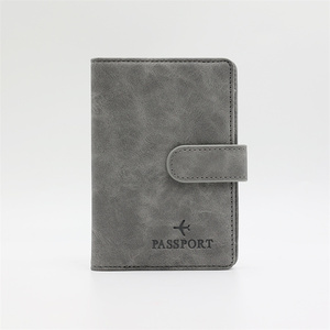 Fibbia transfrontaliera RFID che blocca custodia per carta passaporto in pelle sintetica borsa porta documenti multifunzione manicotto magnetico - Product Image 2