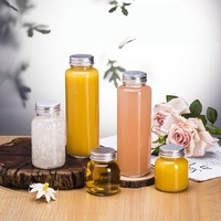 Bouteille à jus en verre réutilisable de 5 oz avec bouchon en acier inoxydable, gobelet en verre, contenants de stockage de liquides pour boissons, réfrigérateur, voyage