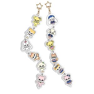Colgante de Cadena de Acrílico con Impresión UV de PVC de Personajes de Anime y Dibujos Animados, Accesorios para Bolsos, Pequeño y Lindo Souvenir Decorativo - Product Image 3
