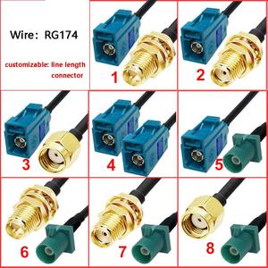 <span class=keywords><strong>Fakra</strong></span> Z mâle vers SMA mâle <span class=keywords><strong>adaptateur</strong></span> d'<span class=keywords><strong>antenne</strong></span> de véhicule câble 10CM pour <span class=keywords><strong>autoradio</strong></span> Android GPS Navigation FM AM Radio Satellite - Product Image 2