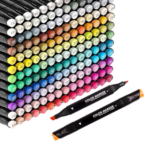 Bộ bút dạ quang vẽ tranh hai đầu STA 40 màu, mực cồn, bút vẽ phác thảo, bút dạ quang vĩnh cửu - Product Image 1