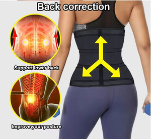 Faja Reductora de Cintura con 3 Hebillas para Mujer, Cinturón Moldeador de Abdomen para Pérdida de Peso, Control de Abdomen, Moldeador Corporal para Entrenamiento - Product Image 4
