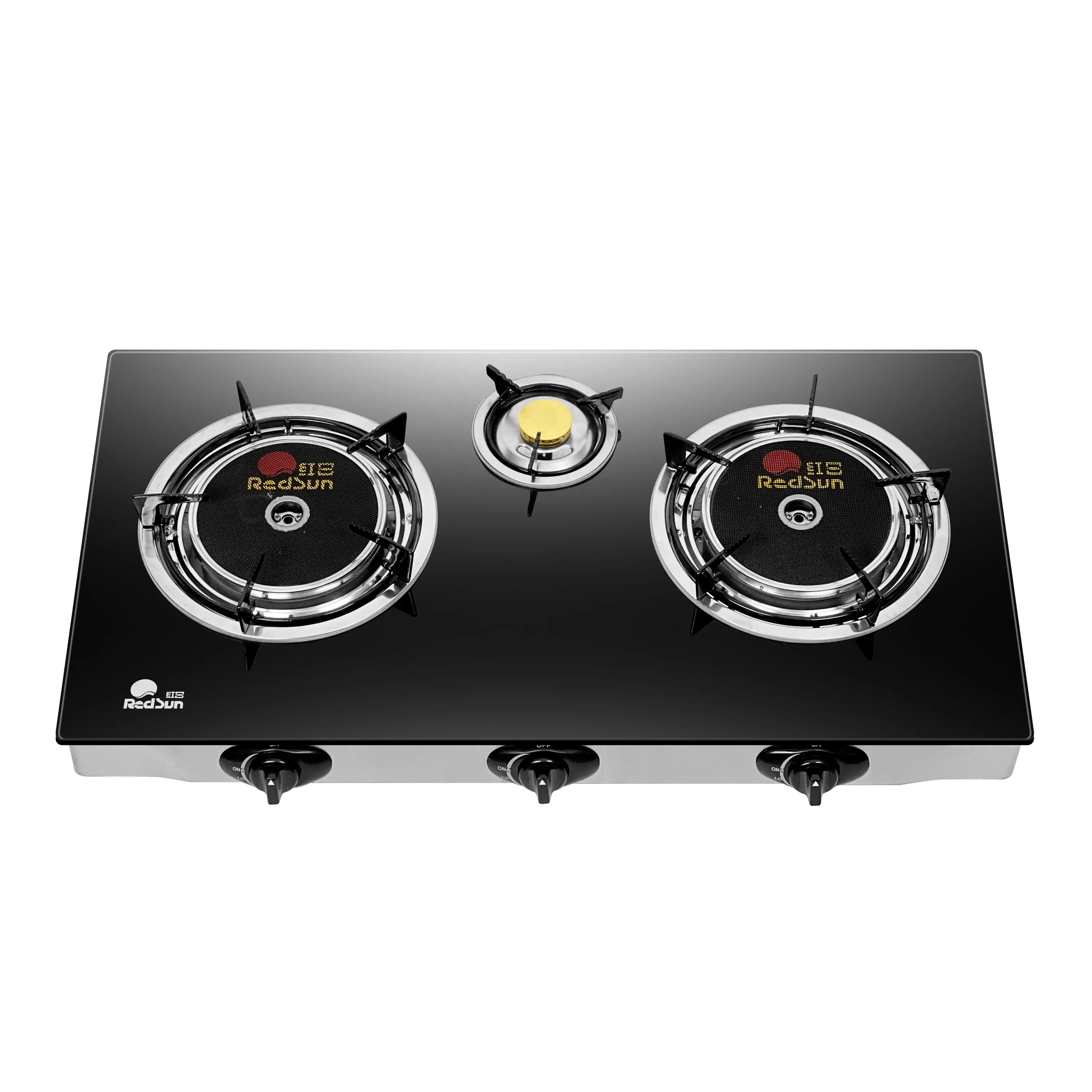 Redsun infrared gas stove Gas ceramic cooktops Newest 3 Burner Cooking Gas Stove