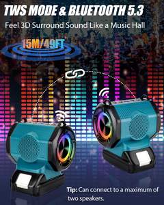 <span class=keywords><strong>Altavoz</strong></span> Portátil Inalámbrico LXT de 18V con LED RGB Pequeño para <span class=keywords><strong>Makita</strong></span> Sitio de Construcción Fiesta en Casa <span class=keywords><strong>Altavoz</strong></span> Batería no Incluida - Product Image 6