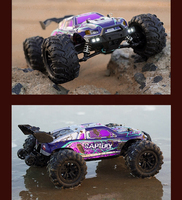Camion RC haute vitesse AiJH 1:16, 38 km/h, télécommande, 4 roues motrices, tout-terrain, drift, jouets de voiture RC