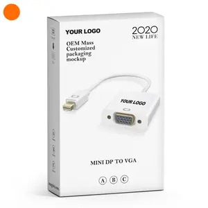 חם למכור מיני תצוגת יציאת זכר ל-vga נקבה מתאם Mini DP ל VGA ממיר כבל תמיכת 1080P