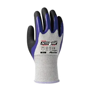 Guanto Towa - 541S 7/S Activ Grip Omega S - Colore: Mélange / Viola - Manipolazione di oggetti affilati e parti oleate. - Product Image 1