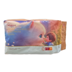 WOBALO Couches en Gros : Douceur Supérieure, Échantillons Gratuits OEM, Super Absorbantes, Couches Bébé Enveloppantes de Haute Qualité - Product Image 2