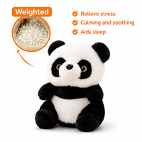 Peluche lestée personnalisée en coton PP brodé par le fabricant, jouet en peluche apaisant, jouet doux anti-stress, animal en peluche personnalisé