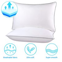 Coussinets d'oreiller de luxe personnalisés, qualité hôtelière, alternative au duvet, tailles Queen et King, lot de 2, pour la vente en gros