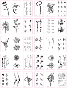 Tatuajes Temporales sexys de 90x65mm para <span class=keywords><strong>mujer</strong></span> y niña, arte corporal para adultos, Rosa falsa realista, cubiertas adhesivas - Product Image 6