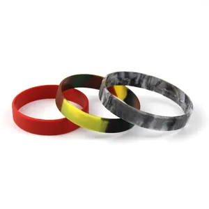 Factory wholesale Solid color mixing silicone Personalized bracelet rubber wristband with custom logo