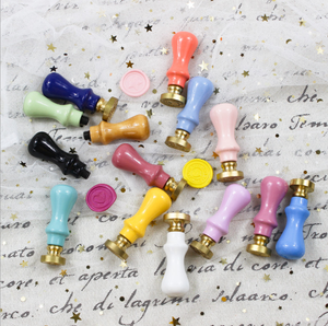 Sceau de cire personnalisé en bois personnalisé poignée de timbre brillant ou d'autres couleurs de peinture timbres personnalisés uniques - Product Image 3
