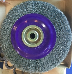 <span class=keywords><strong>Deburring</strong></span> Bàn Chải Bánh Xe Dây Uốn Phẳng Hình Tròn Làm Sạch Dây Thép Dẹt Bàn Chải Thép Để Đánh Bóng - Product Image 4