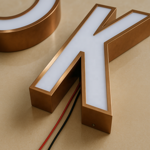 Personalizado enseigne 3D al aire libre <span class=keywords><strong>de</strong></span> negocios <span class=keywords><strong>de</strong></span> acero inoxidable RGB Led iluminado canal letra signo 3D Led frontal carta señalización - Product Image 2