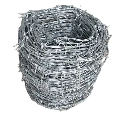 Jichang 50kg cheap galvanized razor barbed wire price per roll weight per meter barbed wire