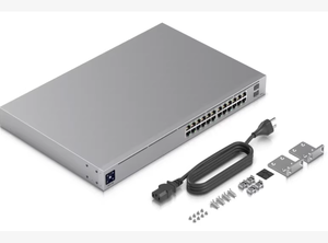 สวิตช์ USW-Pro-24-POE ubiquiti กำลังไฟ400W 10G SFP + Layer 3สำหรับองค์กรและศูนย์ข้อมูล10Gbps ผลิตภัณฑ์ระบบอีเธอร์เน็ต1000Base-TX - Product Image 3