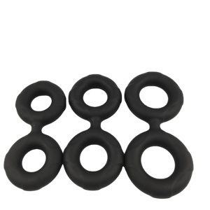 Anillos de silicona para pene doble y Camilla de bolas, anillo de placer cómodo, Juguetes sexuales para adultos para hombres o parejas, mejora de la erección - Product Image 4