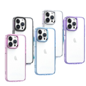 <span class=keywords><strong>Nouvelle</strong></span> conception, bordure colorée, coque de téléphone transparente en TPU antichoc avec support pour carte, é<span class=keywords><strong>tui</strong></span> à rabat pour 15 Pro Max - Product Image 1