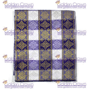 Songket en polyester de haute qualité, nouveau, de Malaisie, couleur violet |   Accessoires vestimentaires traditionnels unisexes toutes saisons de la marque GC - Product Image 6