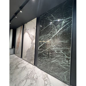 Lastra in <span class=keywords><strong>Pietra</strong></span> Sinterizzata Effetto Marmo di Grande Formato per Rivestimenti e Pavimenti, Vendita all'Ingrosso - Product Image 1