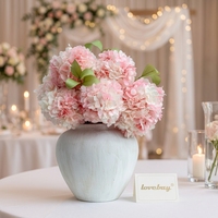 Dekorasi Pernikahan Lovebay Bunga Hydrangea Alami Pink Hydrangea Awet dalam Vas Tahan Lama 3-5 Tahun Bunga Hydrangea Abadi