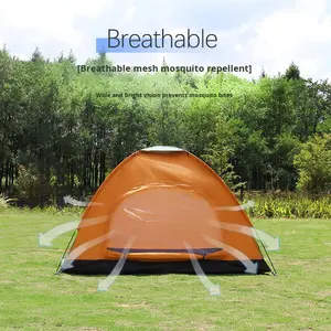 定制双色手提式三季单层防水帐篷山地露营休闲加厚便携170T - Product Image 3