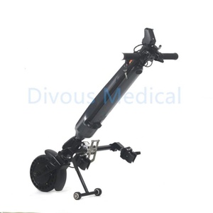 Nouveau produit Conhismotor 350 W, remorque pour fauteuil roulant, vélo électrique, accessoire pour fauteuil roulant sportif, vélo à main - Product Image 6