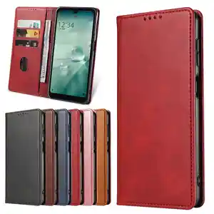 Retro PU Leather Flip Phone Cases Cover For Fujitsu Arrows Wish case With Magnetic Wallet Case For Fujitsu Arrows We