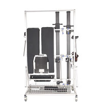 Positionneur de jambe orthopédique radiolucent en fibre de carbone de type T avec traction rapide 1100 mm pour remplacement de la hanche DAA et arthroscopie