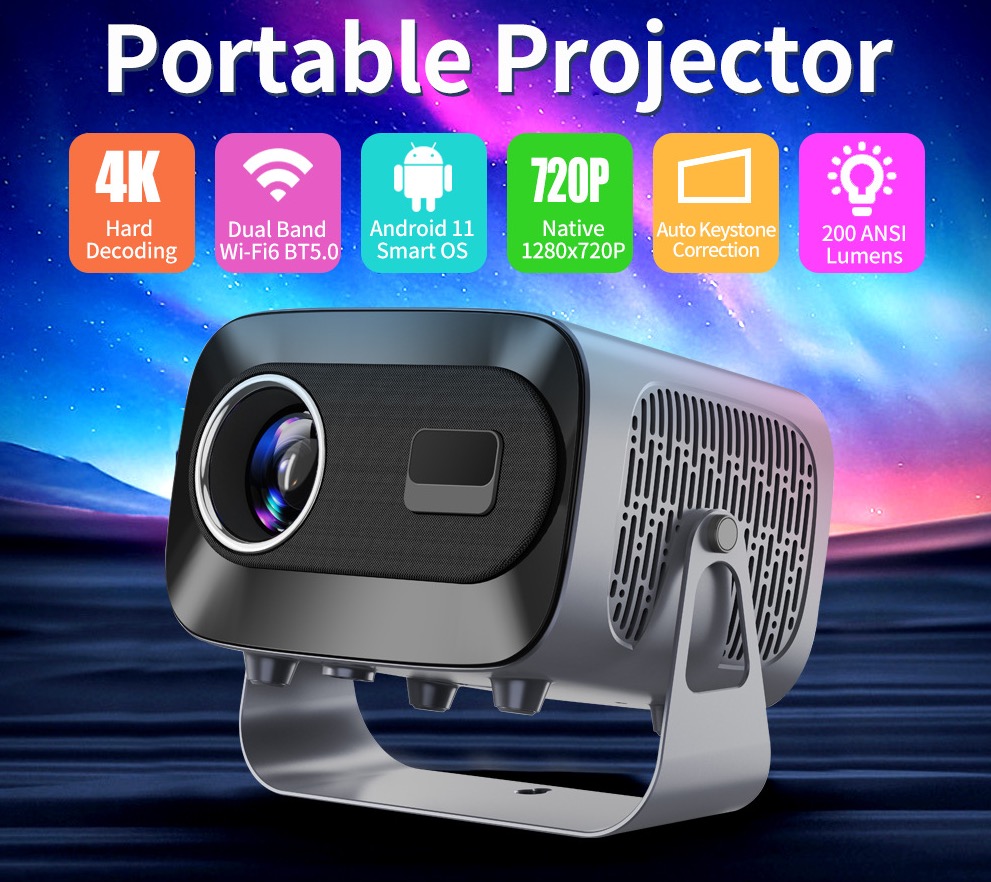 Mini Pocket Projector with Full HD 720P and 3D Support