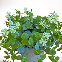 20cm Réaliste Artificielle Bonsaï Plante Verdure Plastique Bonsaï Plante Artificielle pour la Décoration de la Maison et du Bureau