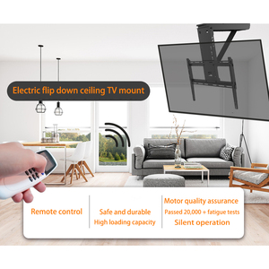Charmount - Lève-téléviseur motorisé à commande électrique pour <span class=keywords><strong>plafond</strong></span>, pliable, 98 pouces - Product Image 3