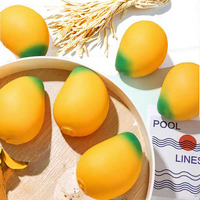 Mainan Squishy Bentuk Mangga Lucu, Slow Rising, Lembut, Pereda Stres, Simulasi Buah untuk Anak-anak dan Dewasa