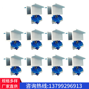 Aluminum Solar Mounting <b>Clamp</b> 20x20mm Anodized For Photovoltaic <b>Frame</b> Connection - Product Image 3