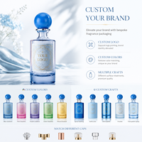 Flacon de parfum en vrac 50ml 100ml en verre pour emballage de parfum en gros avec logo imprimé personnalisé