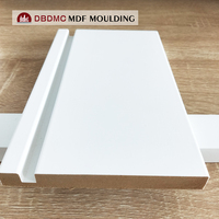 Design moderne PS MDF Plinthe Utilisation intérieure Lumière Porte Fenêtre Garniture Plafond Mur Plinthe Plinthe MDF Moulure Couronne Moulure