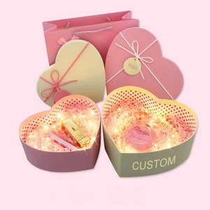 Wholesale Custom Design <b>Pink</b> Luxury Fashion Romantic Style Heart Shaped <b>Gift</b> <b>Boxes</b> - Product Image 6