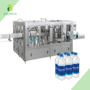 3-in-1 Automatic PET Bottle Drinking Beverage Washing Filling Capping Machinery Mineral Pure Water Filling Machine